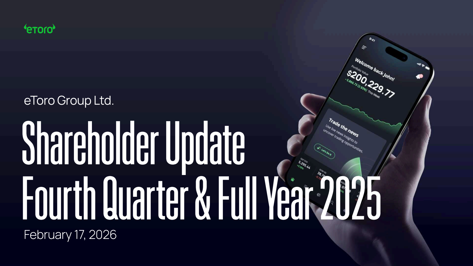 eToro Group's Q4 2025 Slide Deck