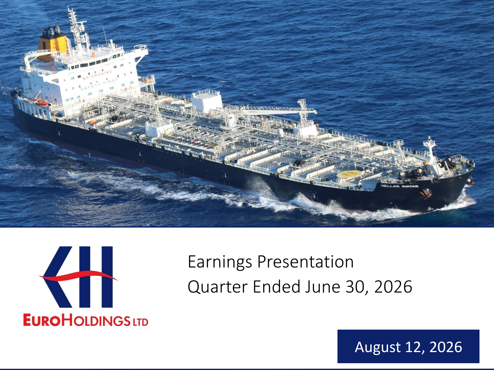 Euroholdings' Q2 2026 Slide Deck