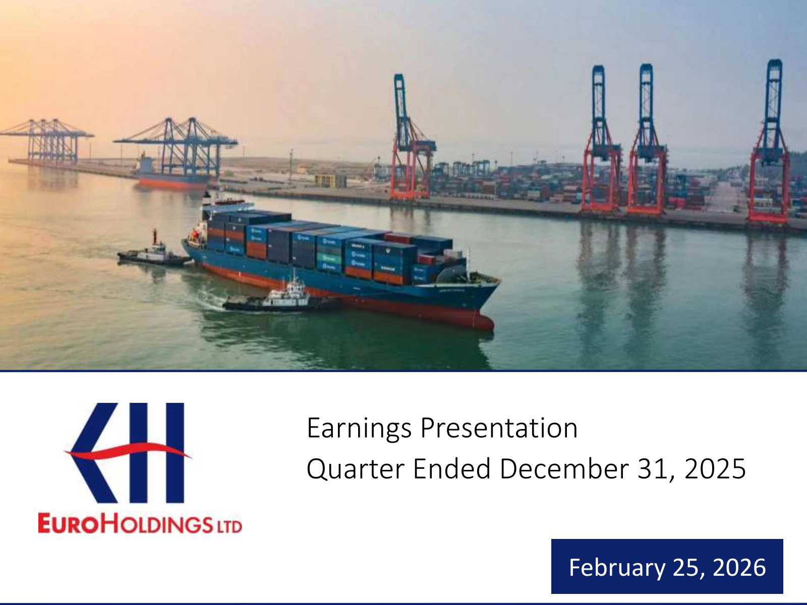 Euroholdings' Q4 2025 Slide Deck