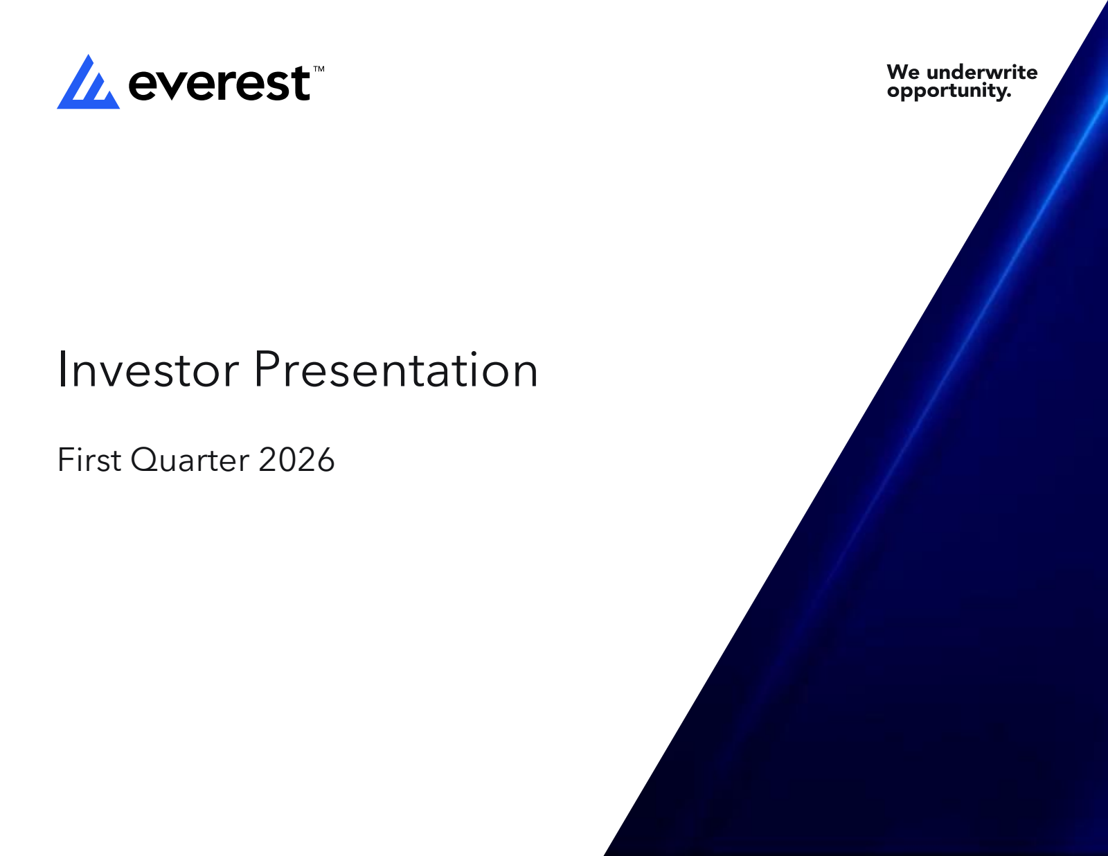 Everest Group's Q1 2026 Slide Deck