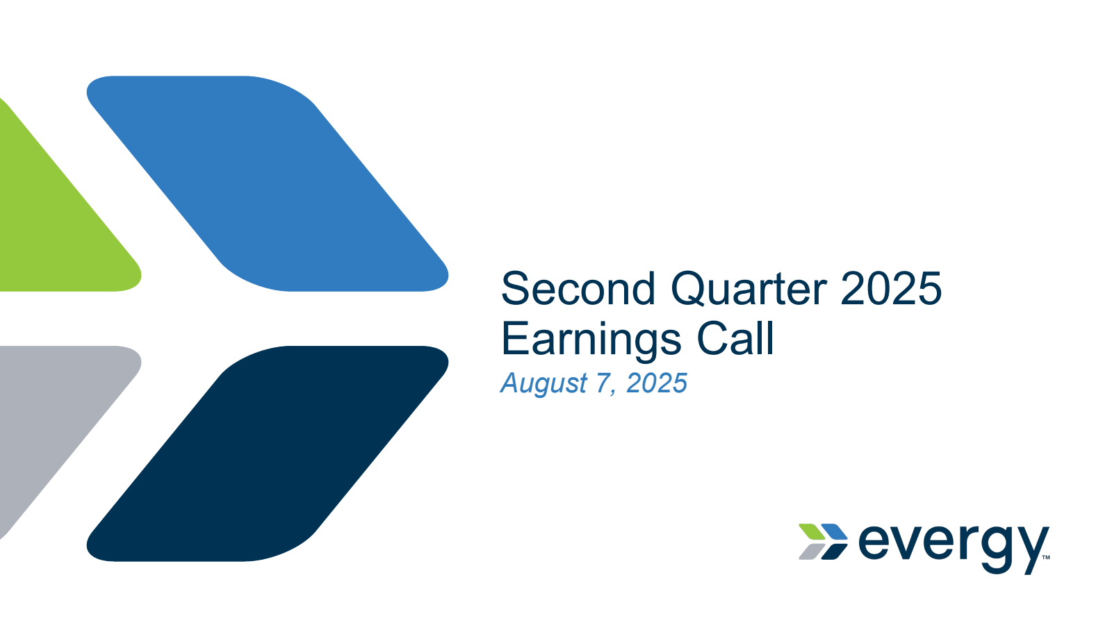 Evergy's Q2 2025 Slide Deck