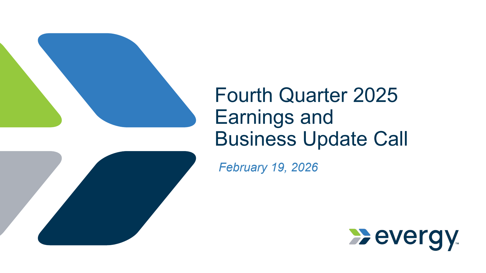 Evergy's Q4 2025 Slide Deck
