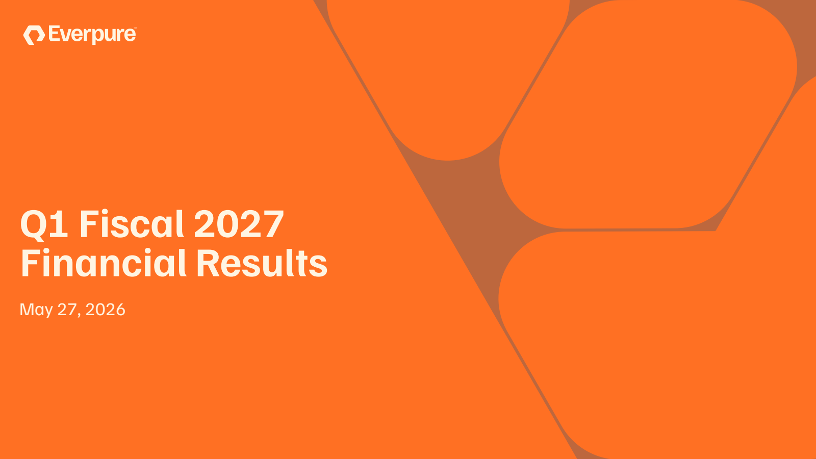 Everpure's Q1 2027 Slide Deck