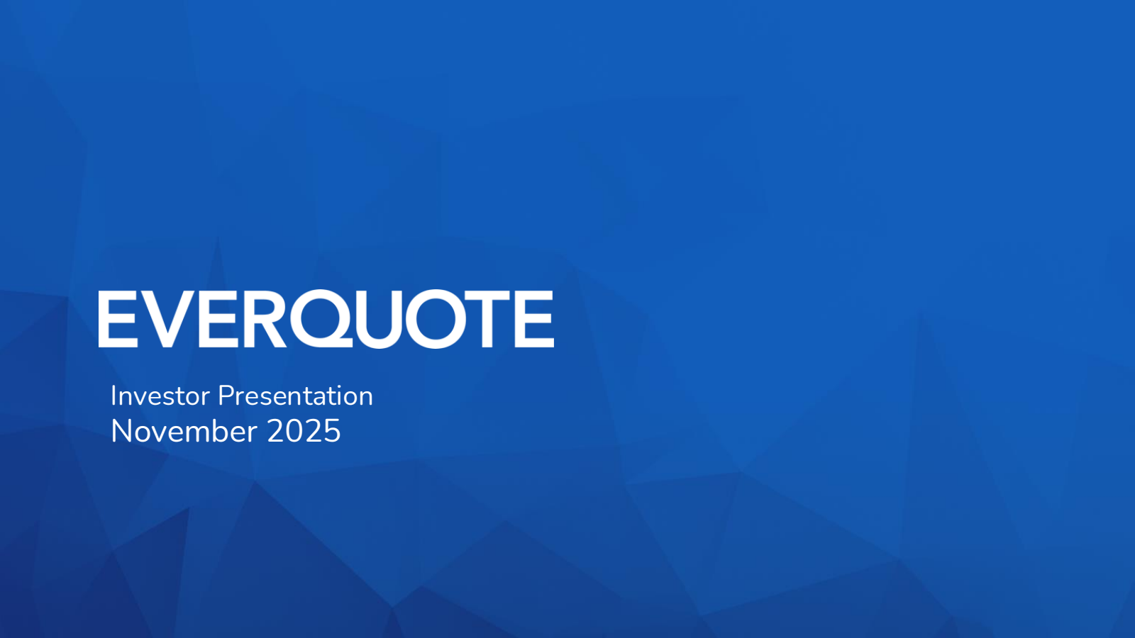 EverQuote's Q3 2025 Slide Deck