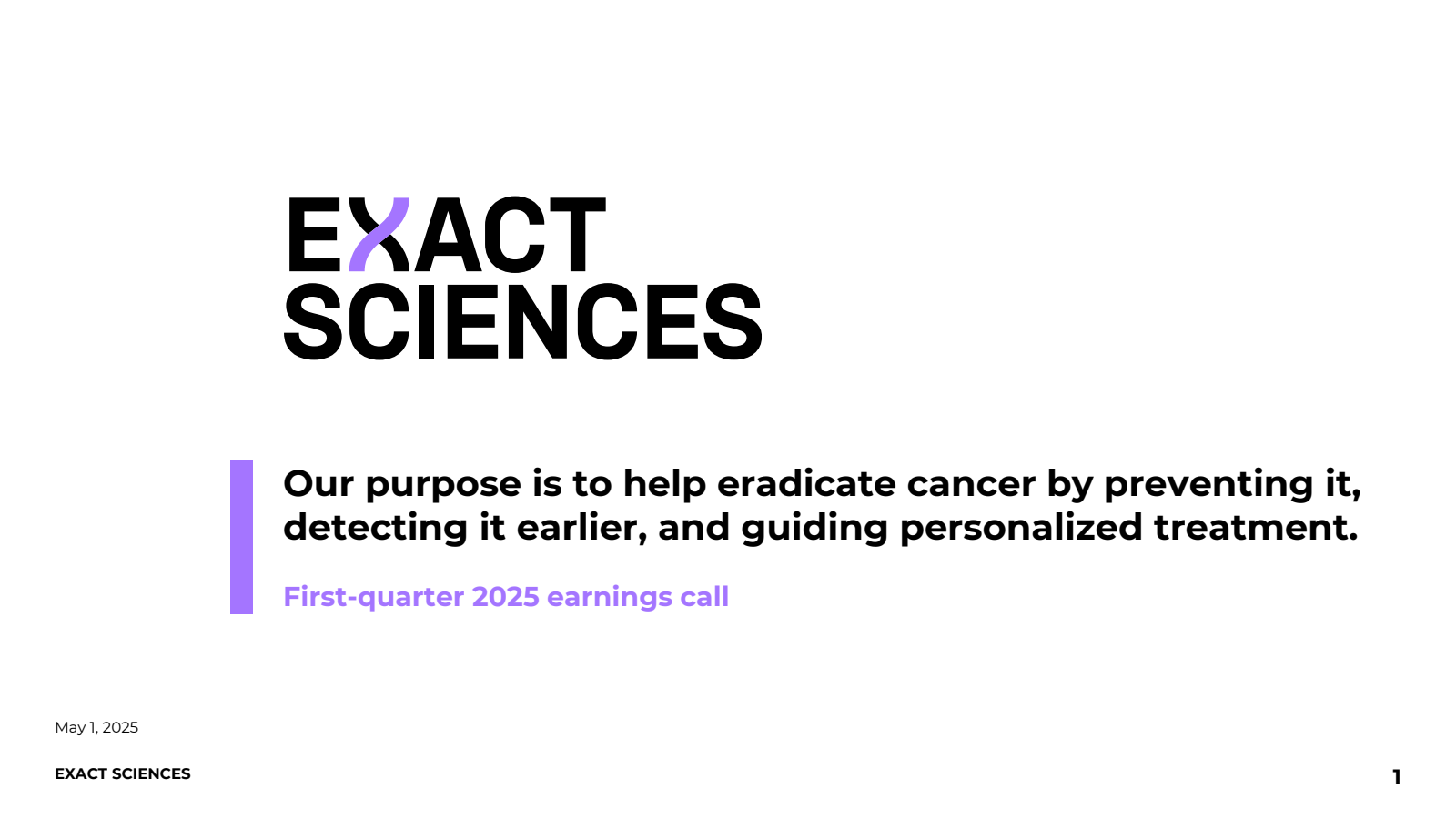 Exact Sciences (EXAS) Earnings Date and Reports 2025