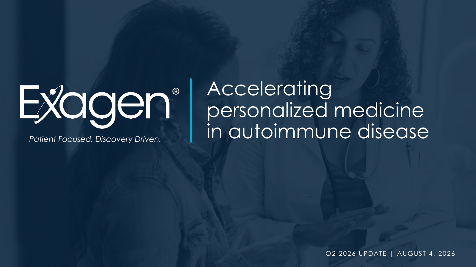 Exagen's Q2 2026 Slide Deck
