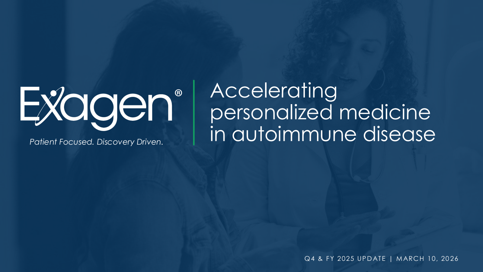 Exagen's Q4 2025 Slide Deck