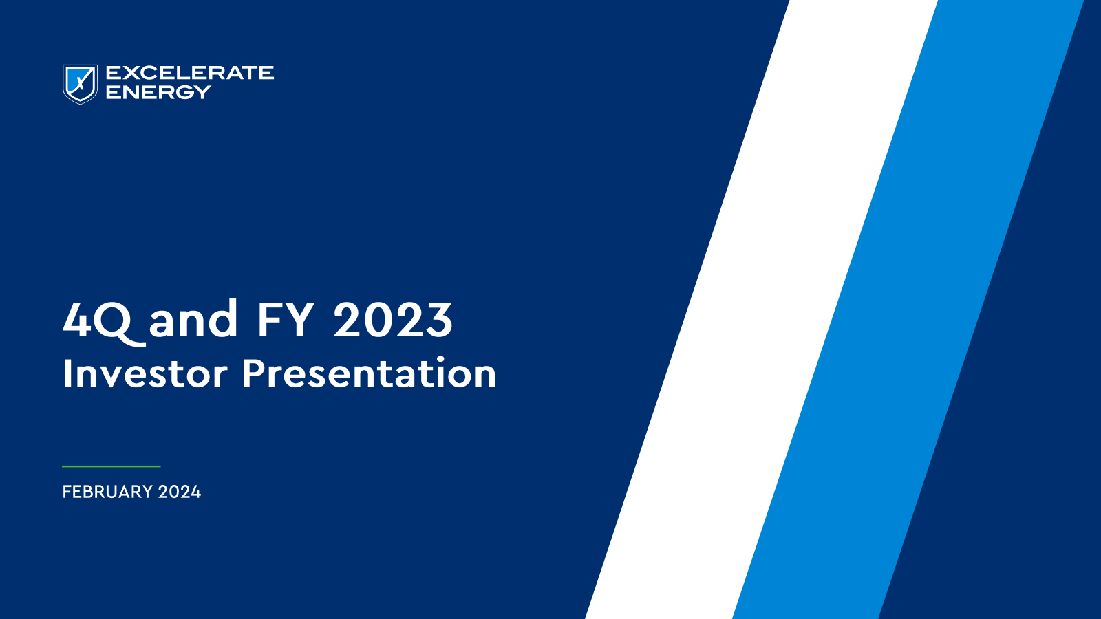 Excelerate Energy's Q4 2023 Slide Deck