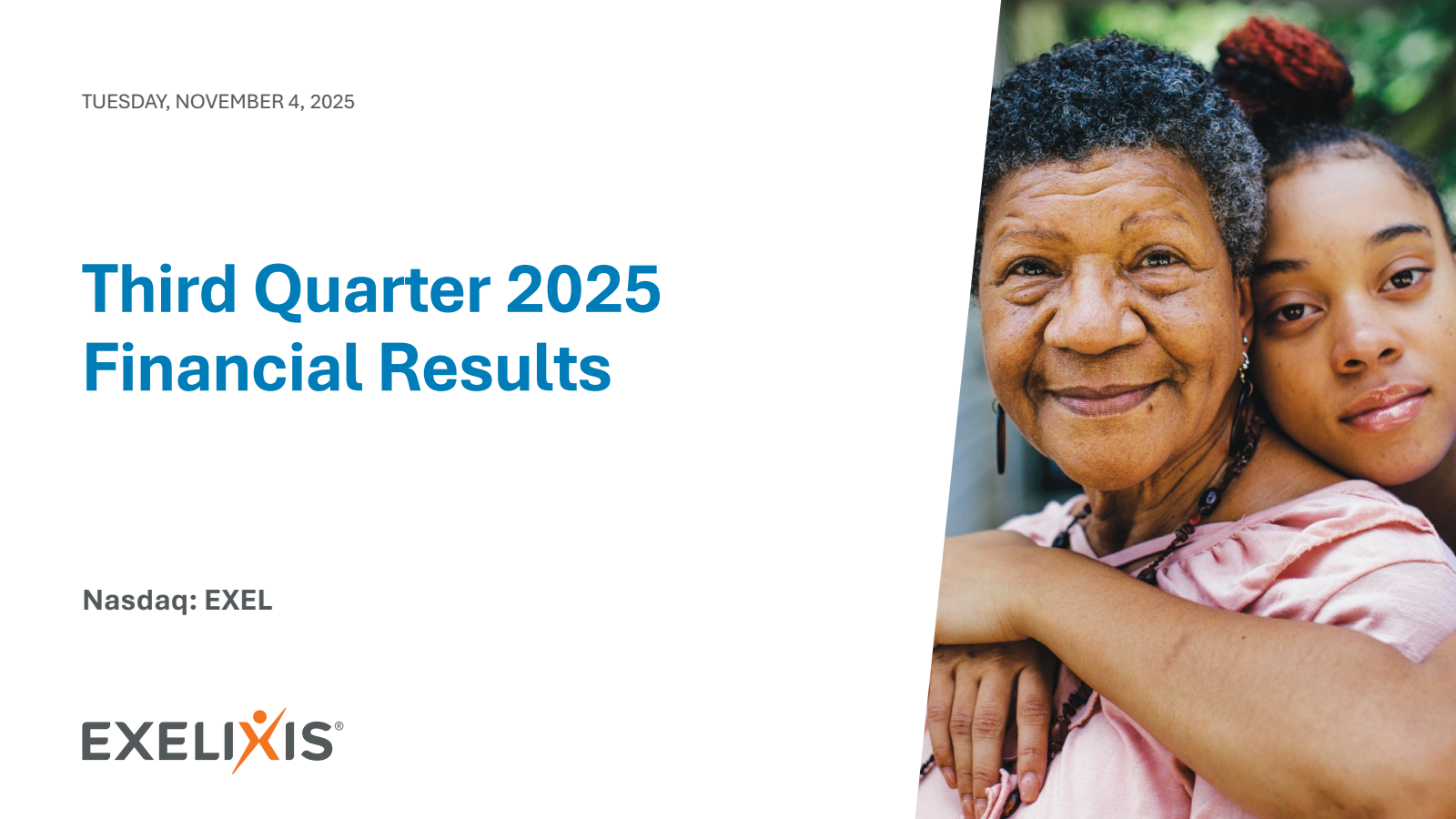 Exelixis' Q3 2025 Slide Deck