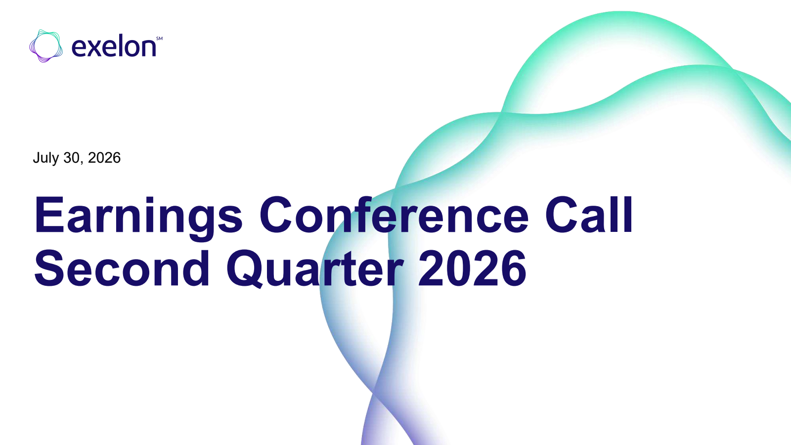 Exelon's Q2 2026 Slide Deck