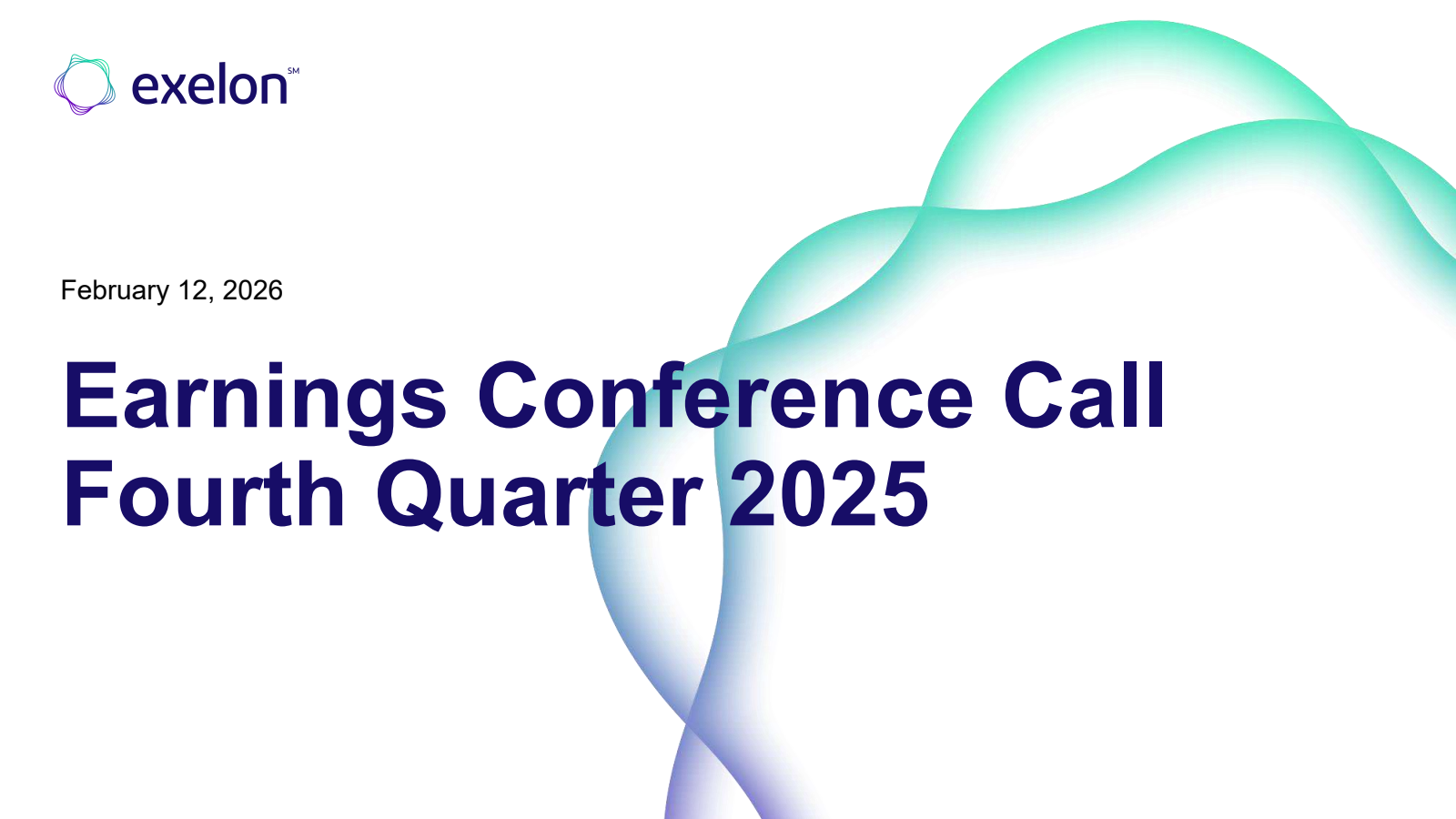 Exelon's Q4 2025 Slide Deck