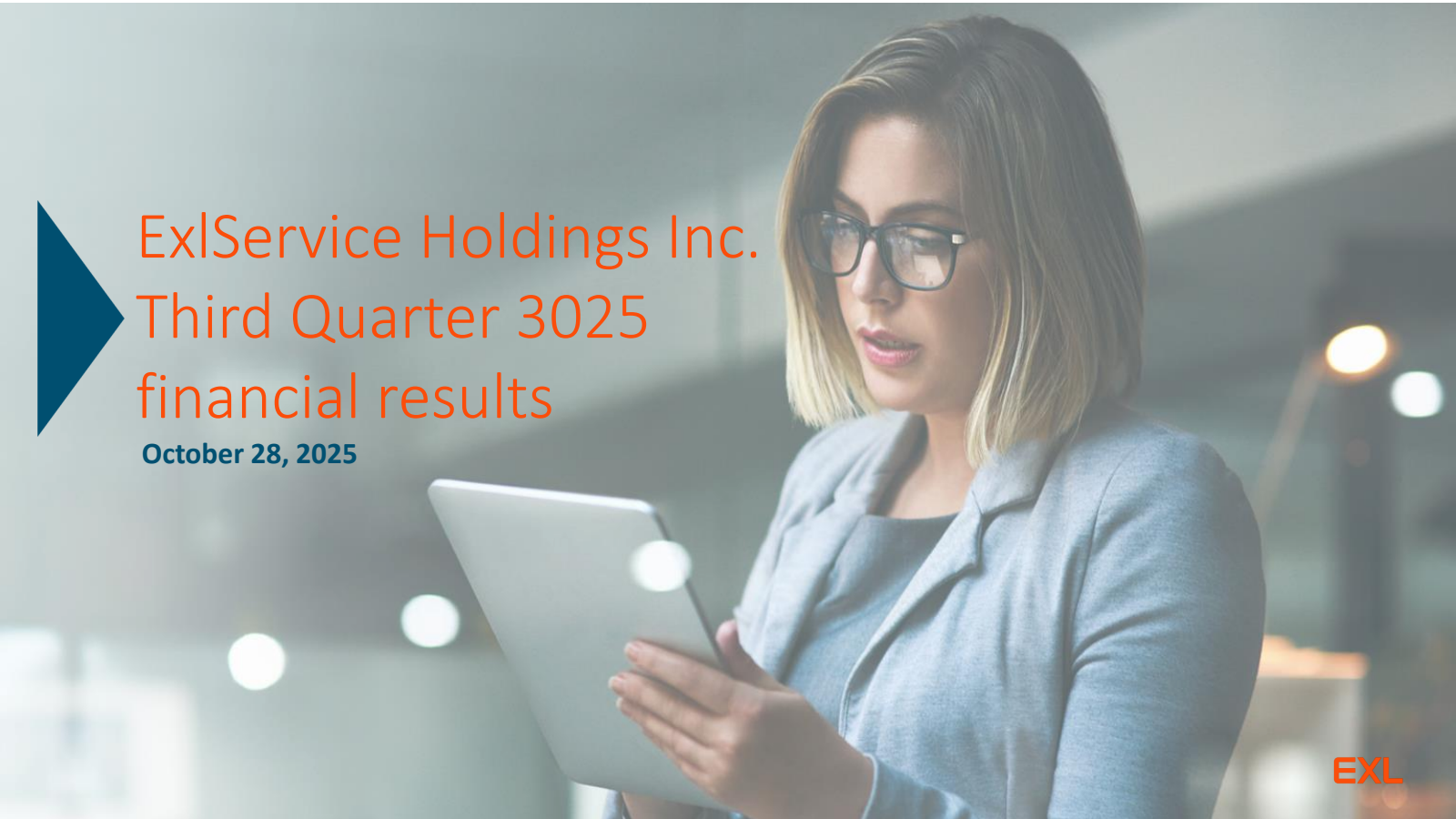 ExlService's Q3 2025 Slide Deck