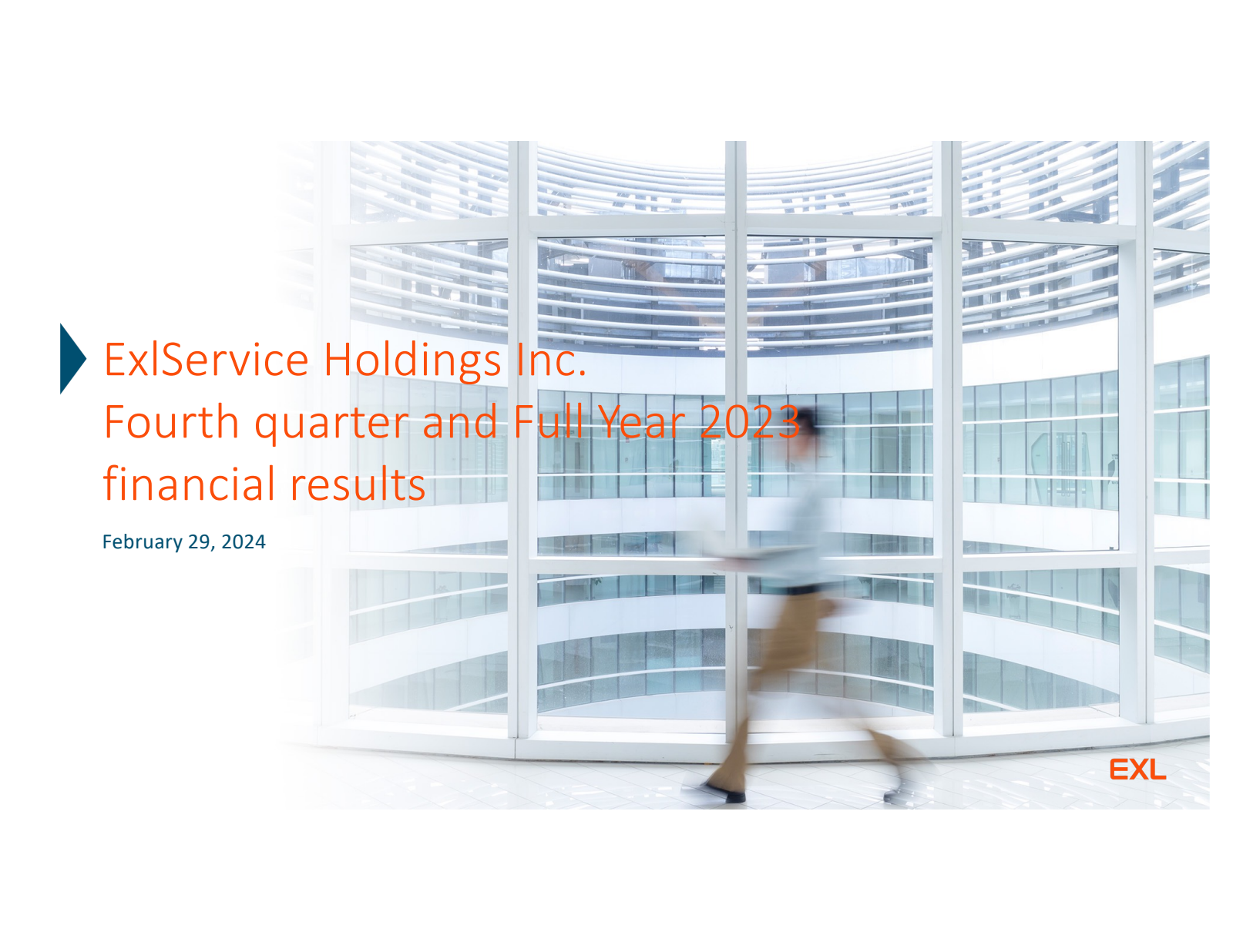 ExlService's Q4 2023 Slide Deck