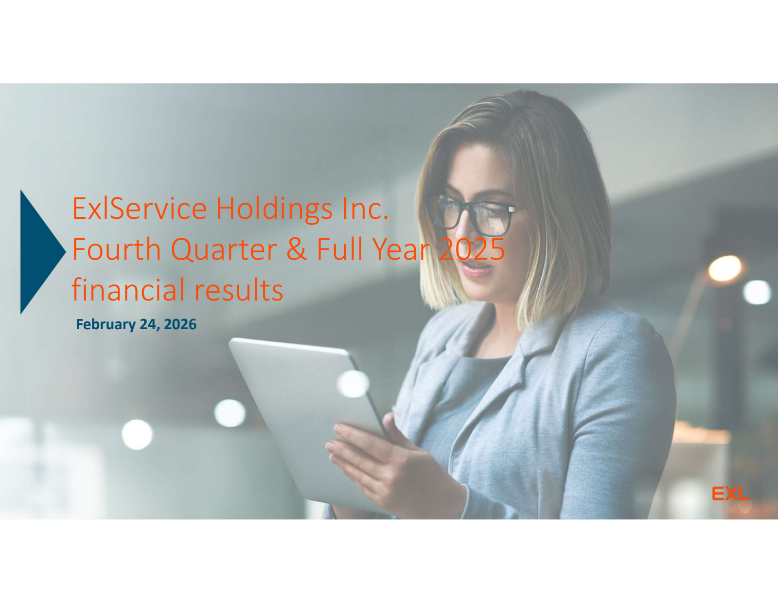 ExlService's Q4 2025 Slide Deck