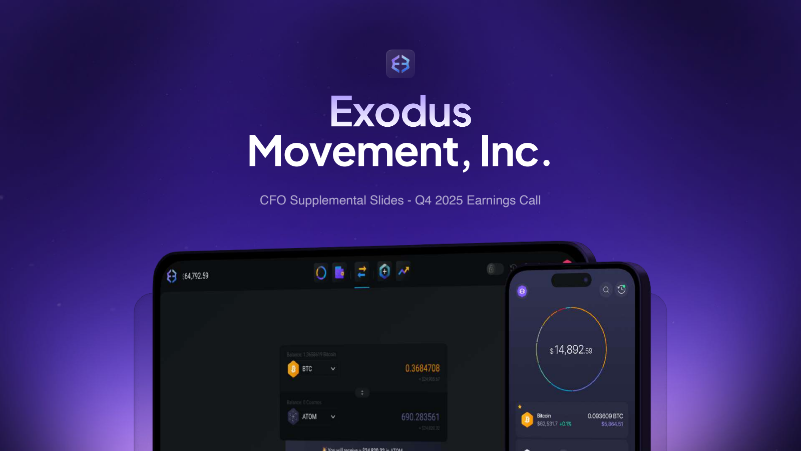 Exodus Movement's Q4 2025 Slide Deck