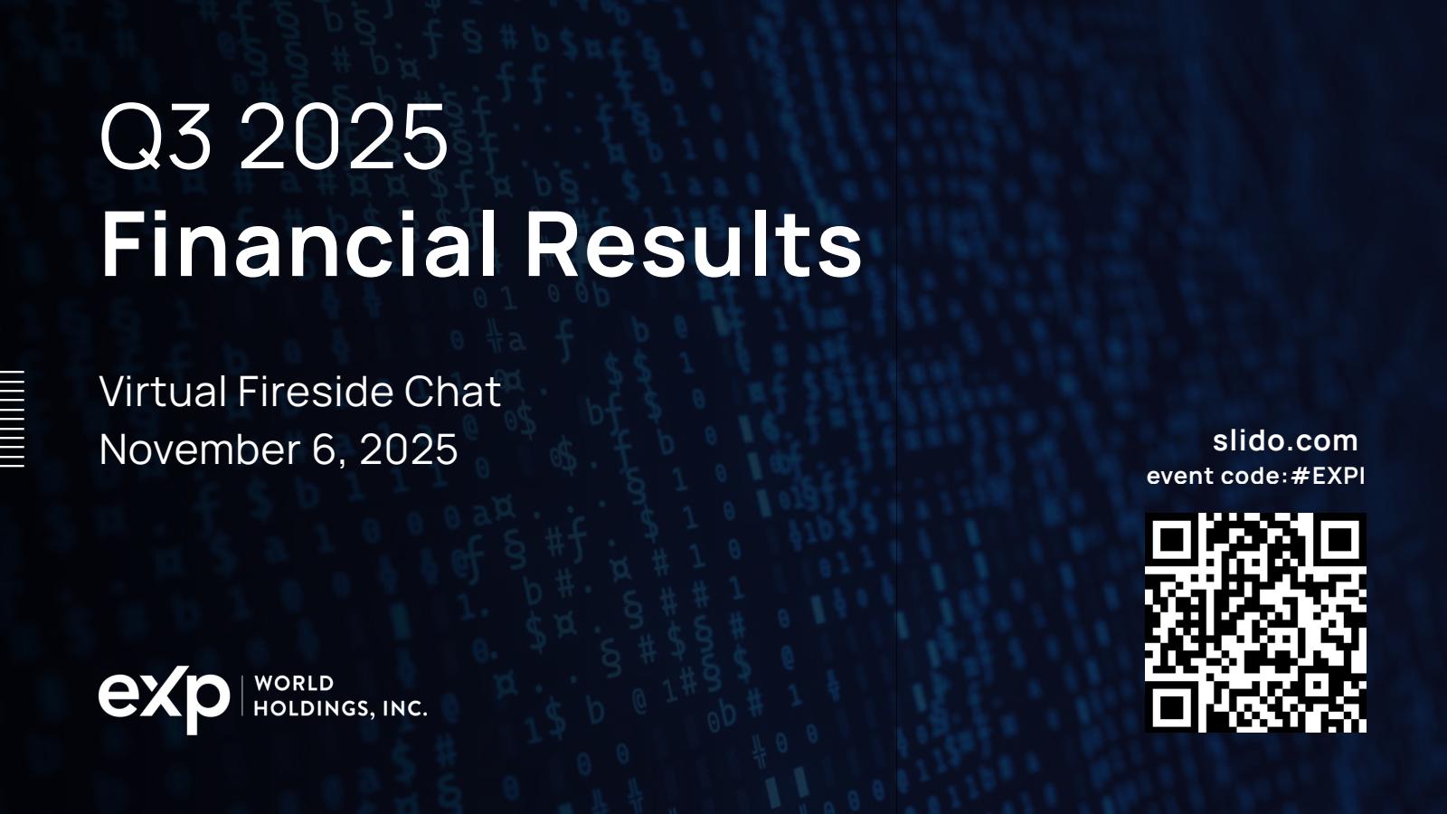 Exp World's Q3 2025 Slide Deck