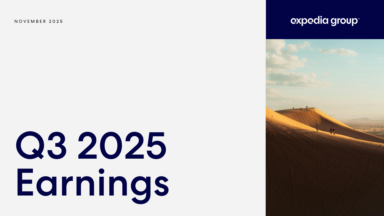 Expedia Group's Q3 2025 Slide Deck
