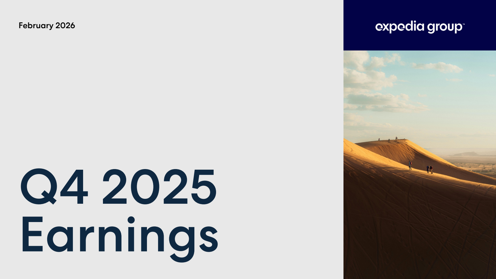 Expedia Group's Q4 2025 Slide Deck