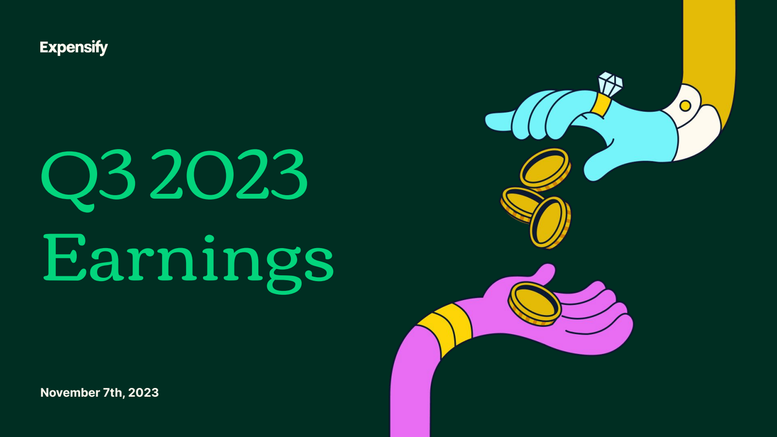 Expensify's Q3 2023 Slide Deck