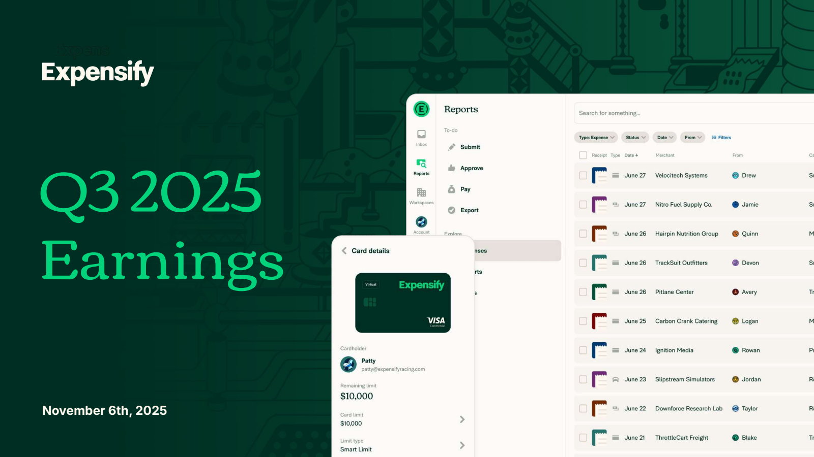 Expensify's Q3 2025 Slide Deck