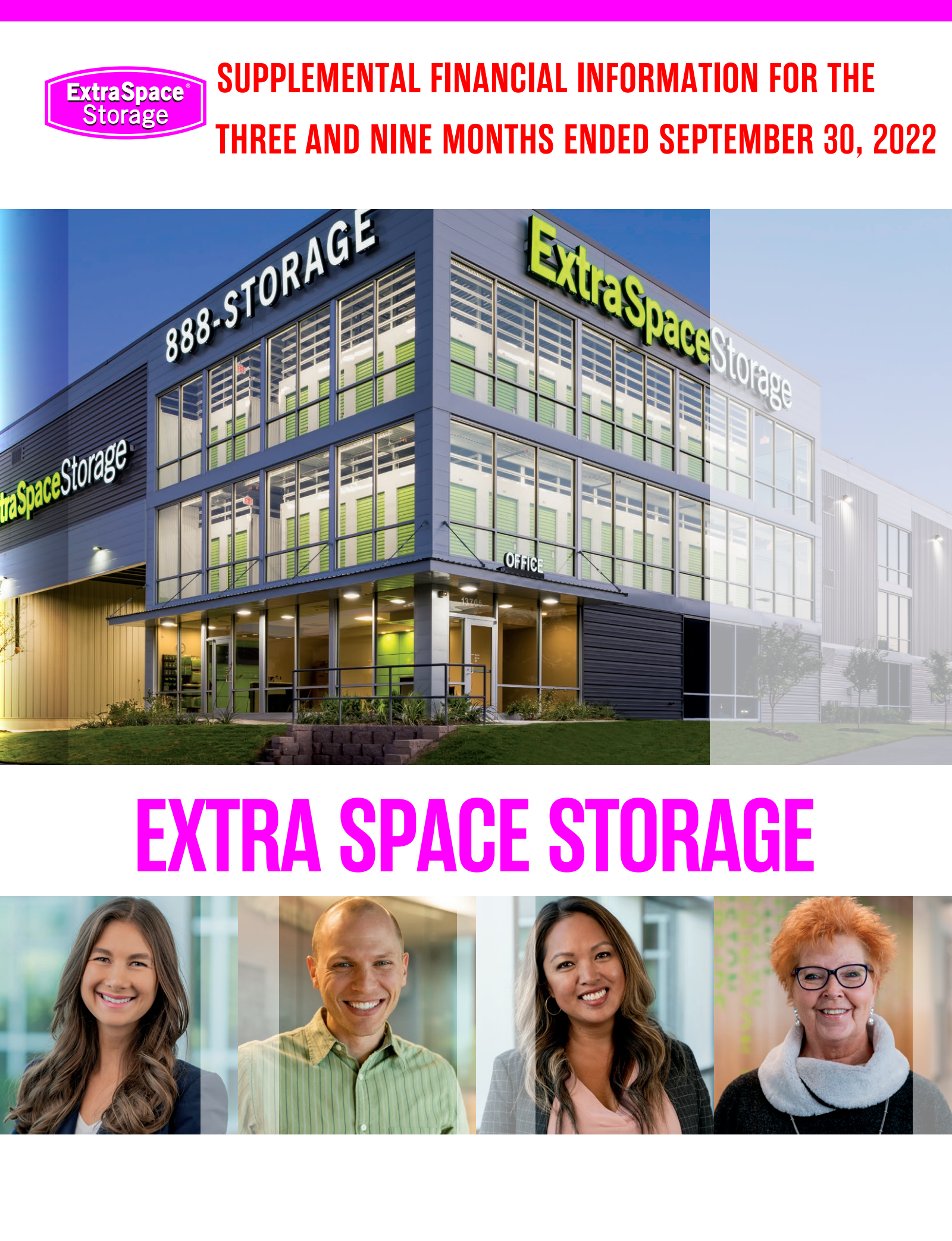 Extra Space Storage's Q3 2022 Slide Deck