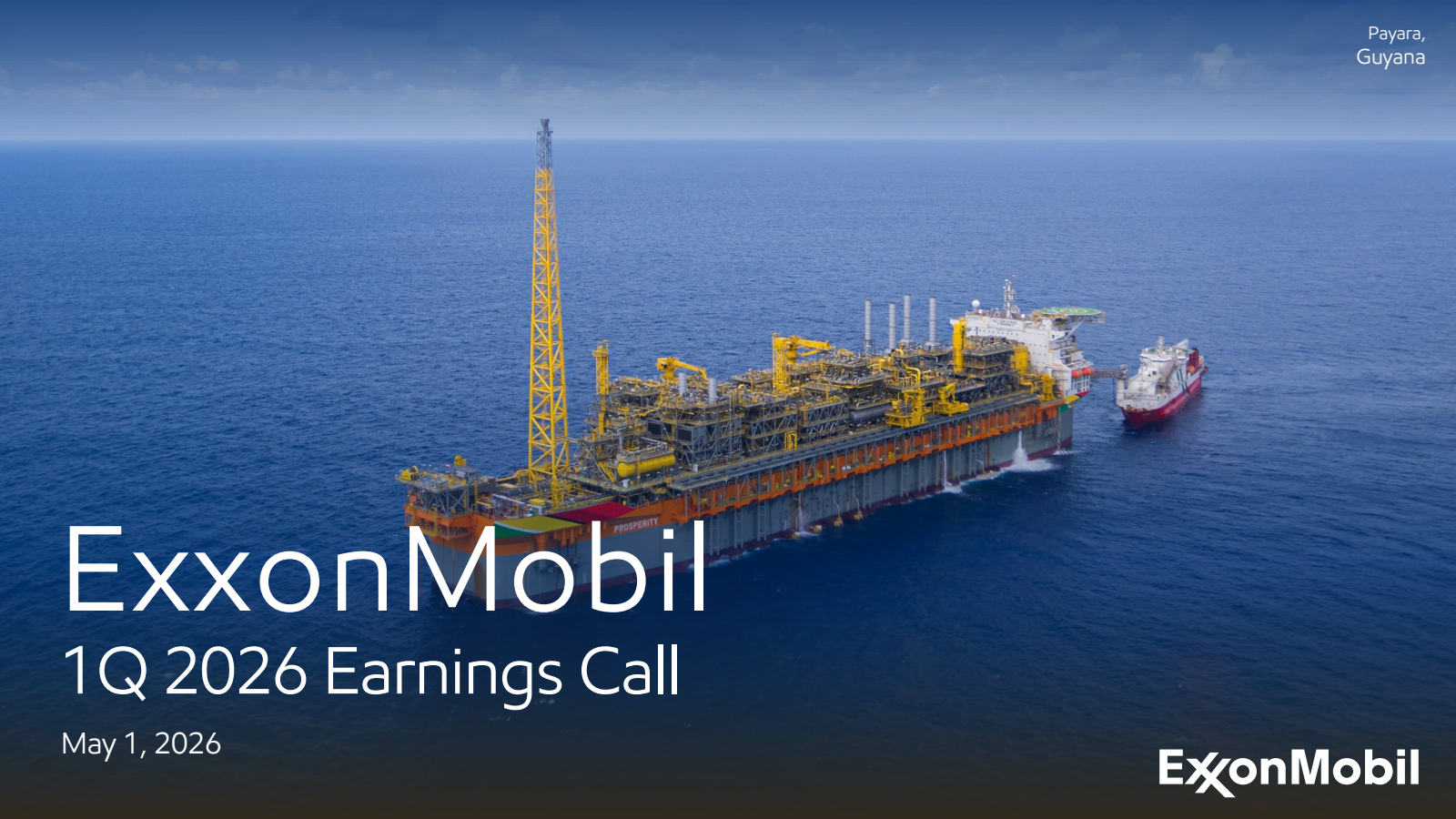 ExxonMobil's Q1 2026 Slide Deck