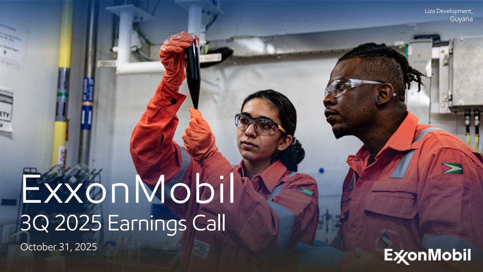 XOM Q3 2025 Earnings Report on 10/31/2025
