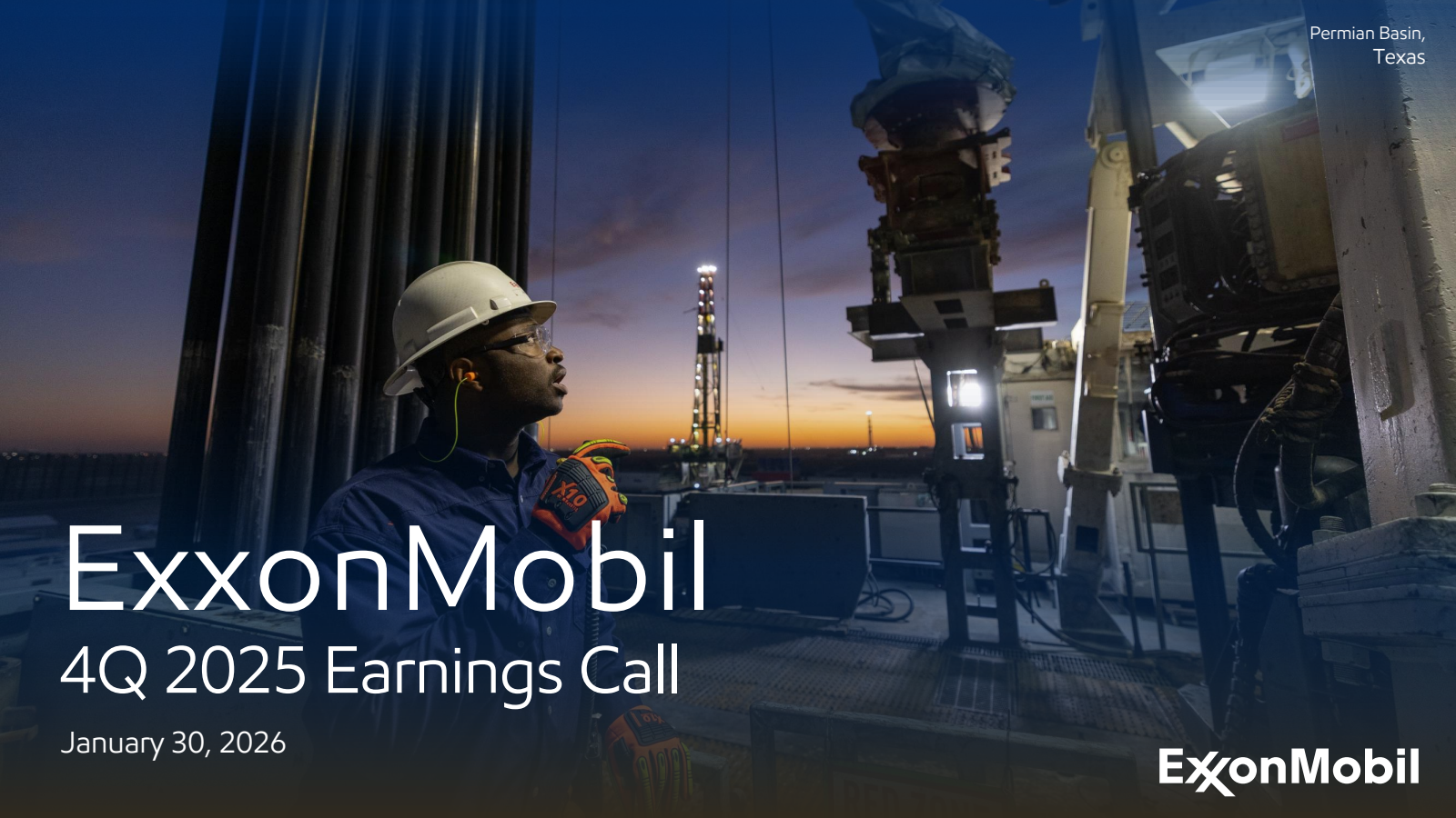 XOM Q4 2025 Earnings Report on 1/30/2026