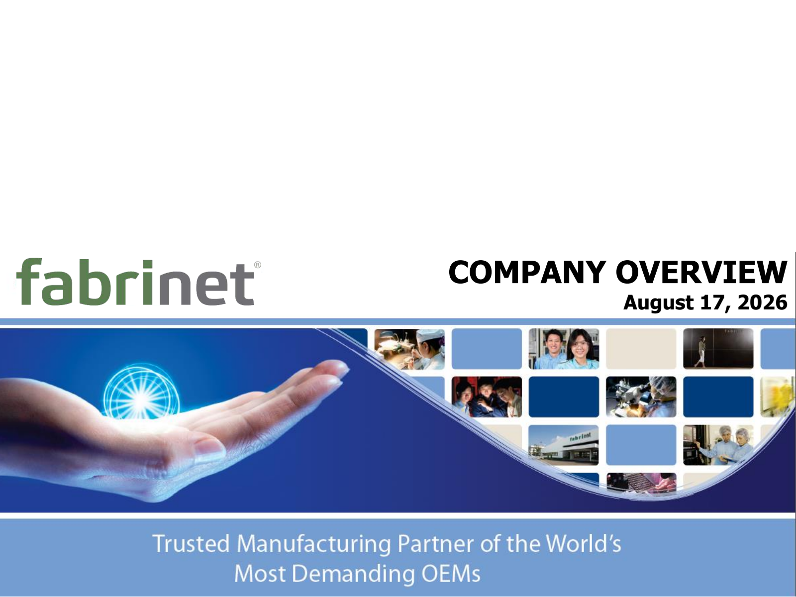 Fabrinet's Q4 2026 Slide Deck