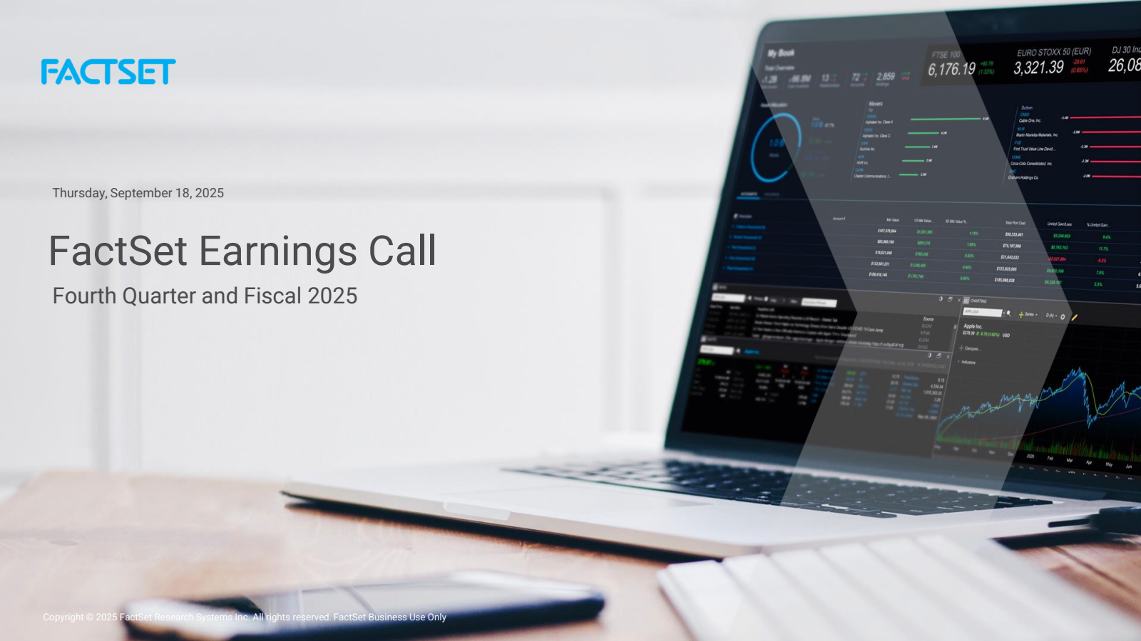 FactSet Research Systems' Q4 2025 Slide Deck