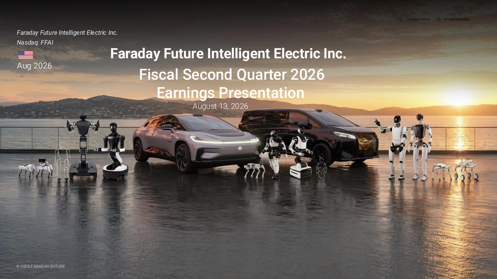 Faraday Future Intelligent Electric's Q2 2026 Slide Deck