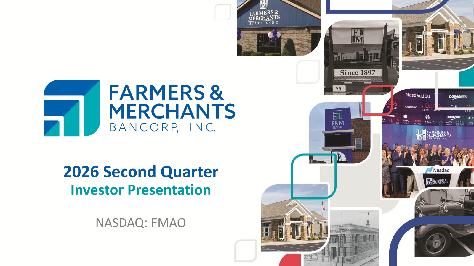Farmers & Merchants Bancorp's Q2 2026 Slide Deck