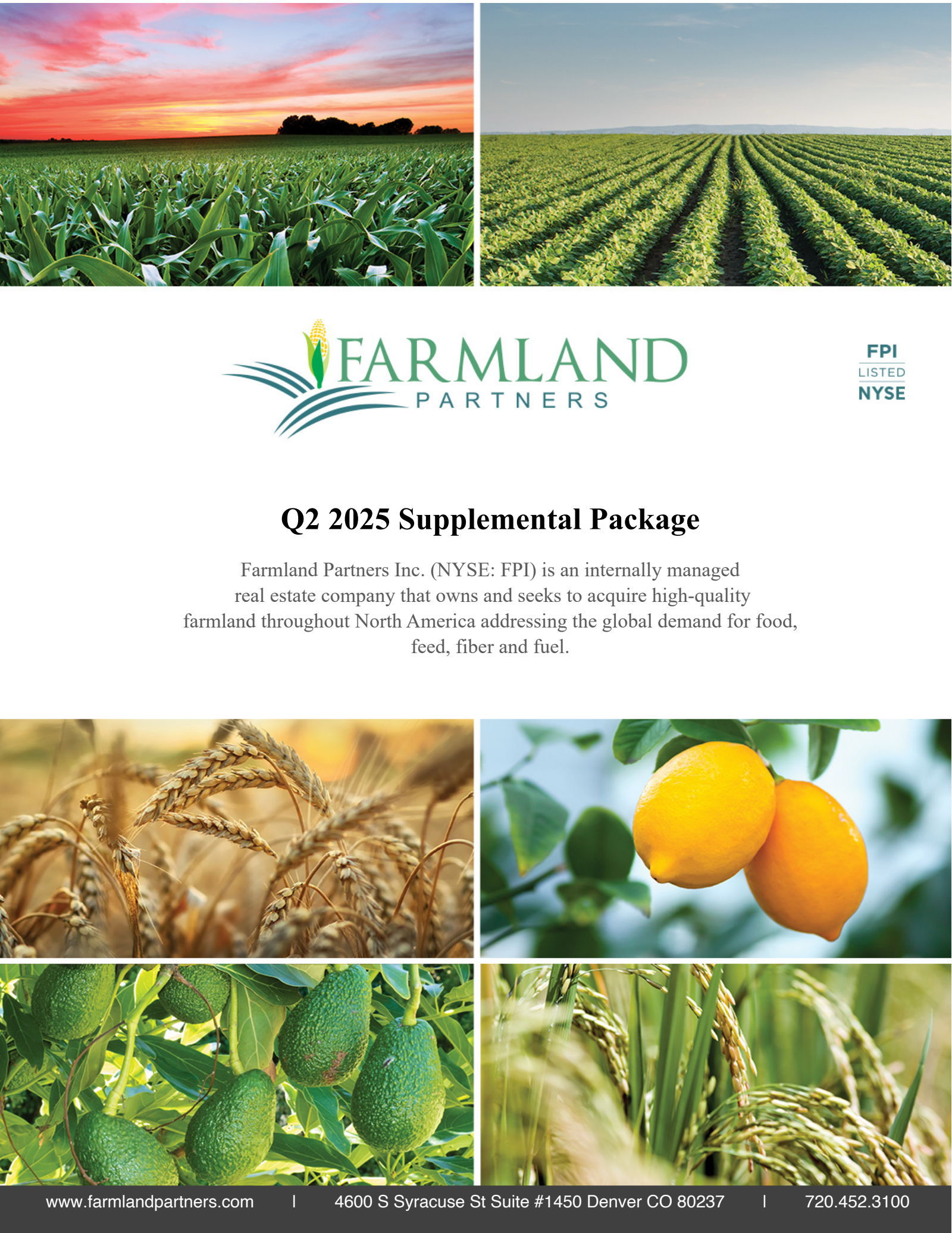 Farmland Partners' Q2 2025 Slide Deck