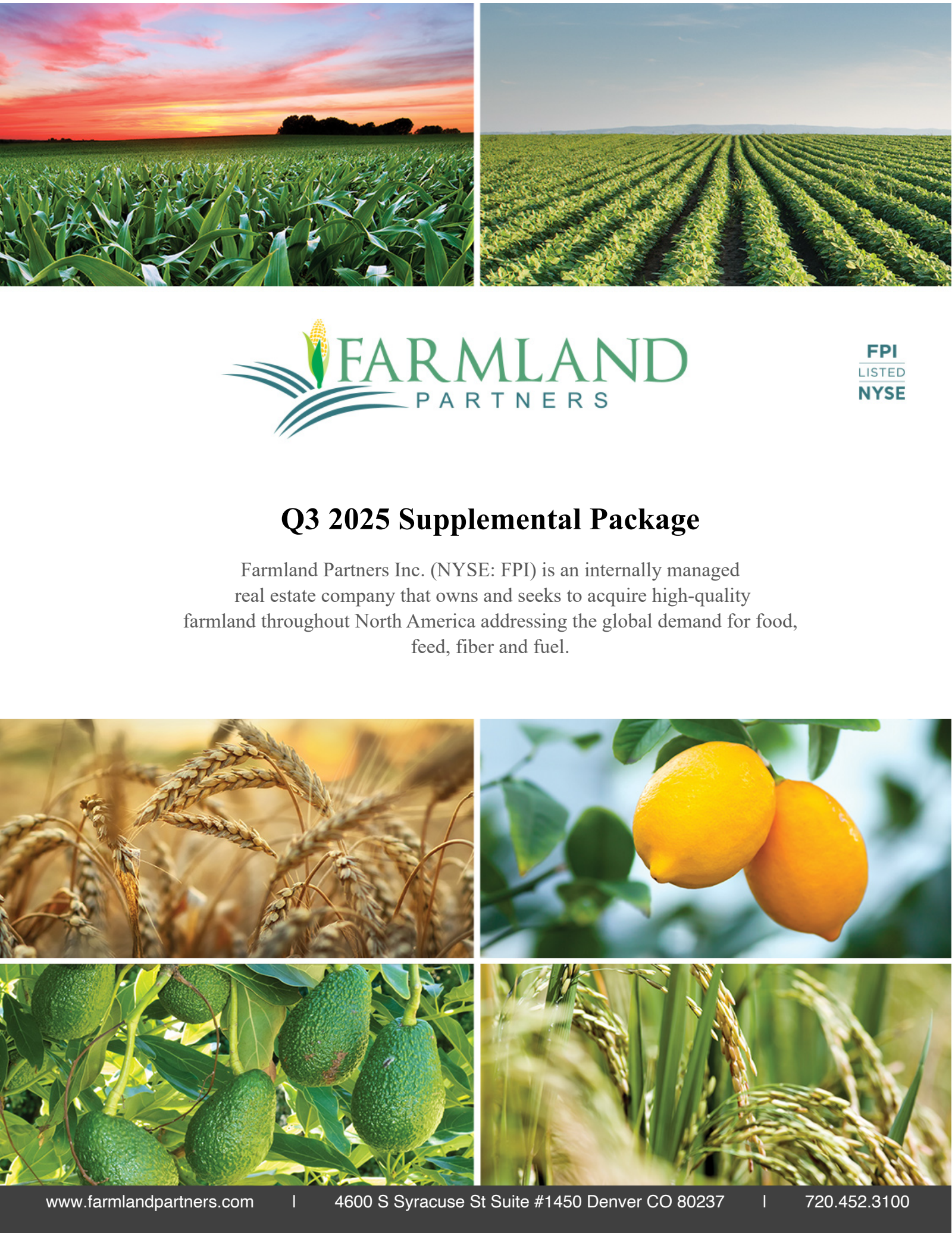 Farmland Partners' Q3 2025 Slide Deck