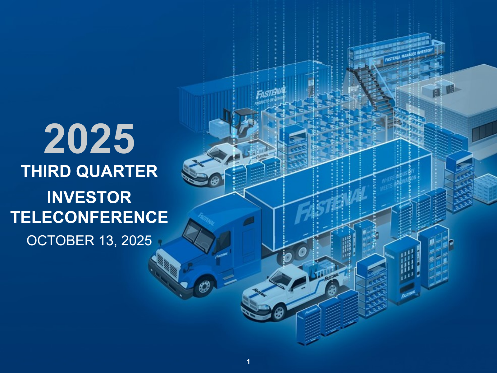 Fastenal's Q3 2025 Slide Deck