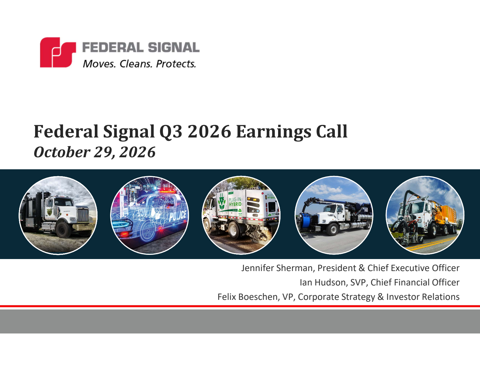 Federal Signal's Q3 2026 Slide Deck