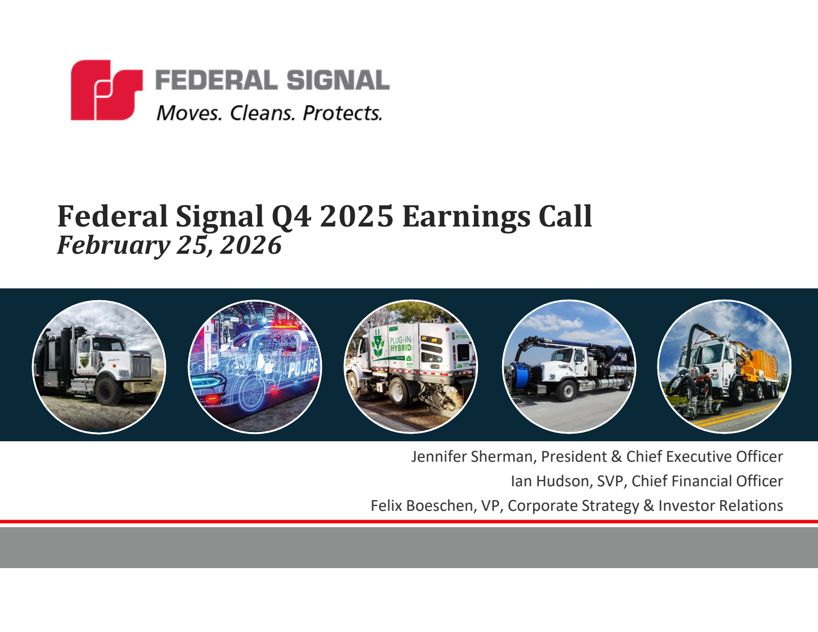 Federal Signal's Q4 2025 Slide Deck