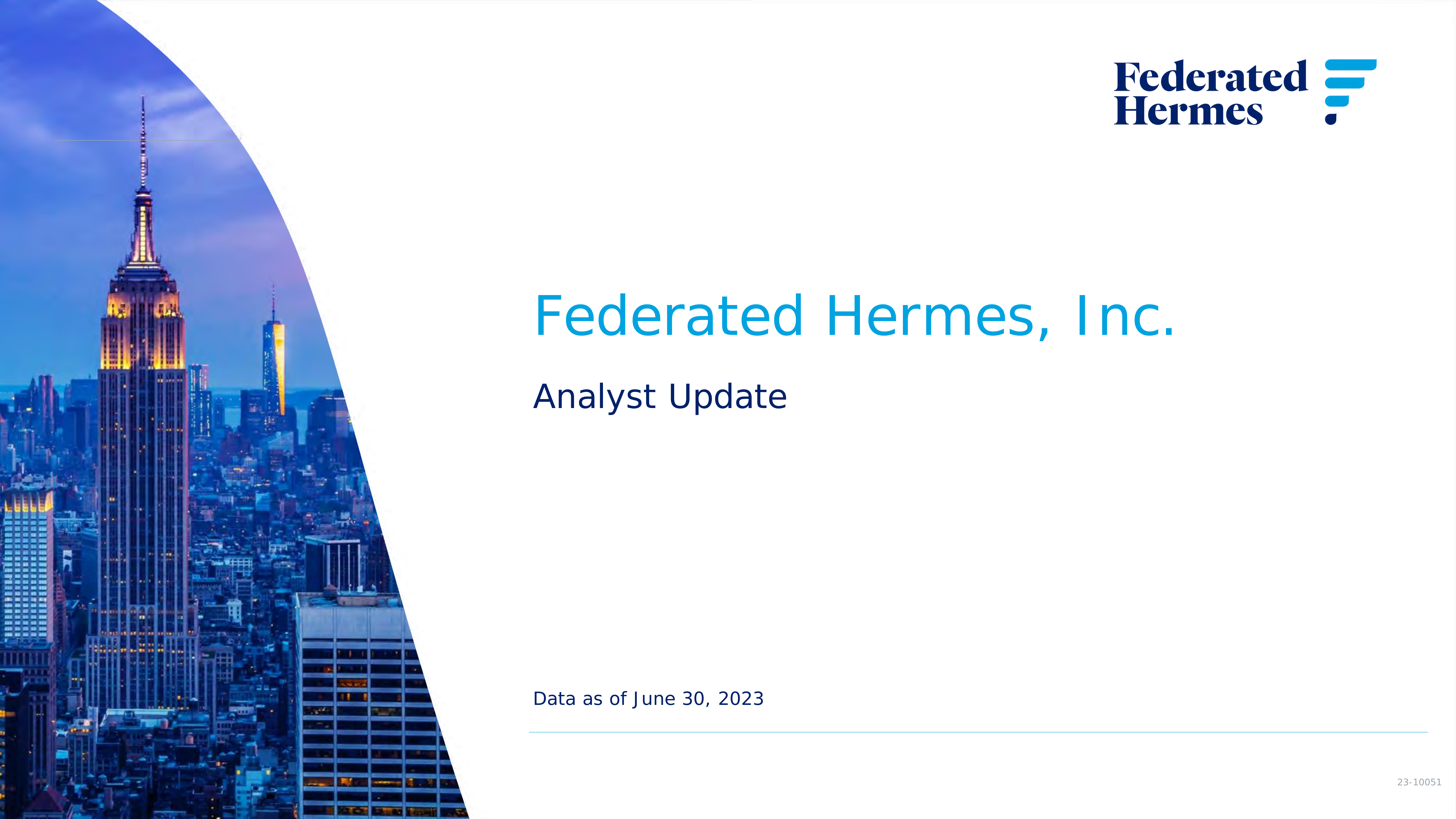 Federated Hermes' Q2 2023 Slide Deck