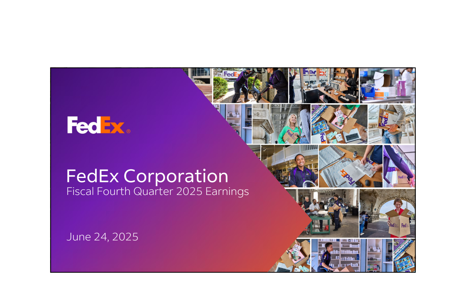 FedEx's Q4 2025 Slide Deck