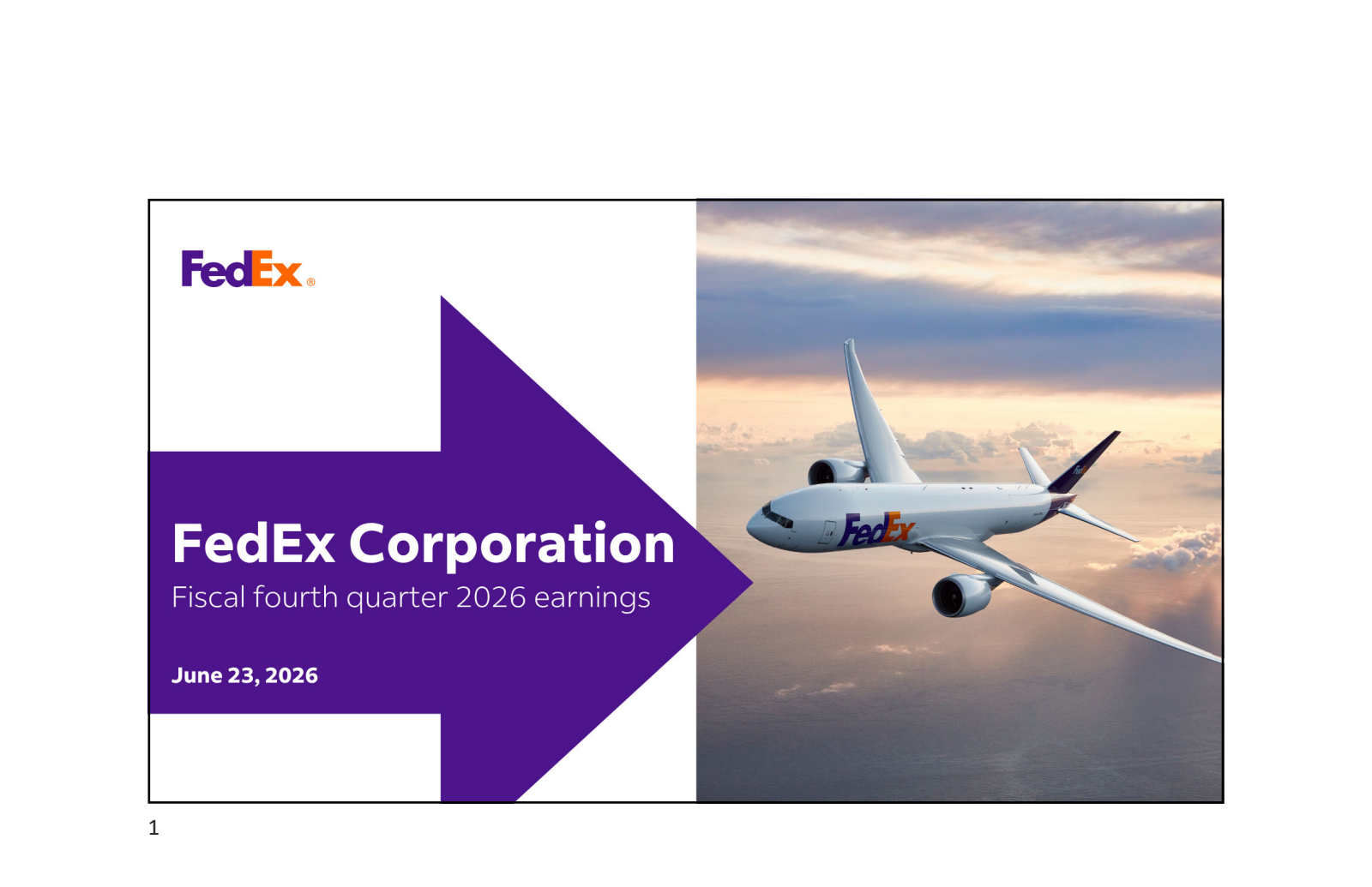 FedEx's Q4 2026 Slide Deck