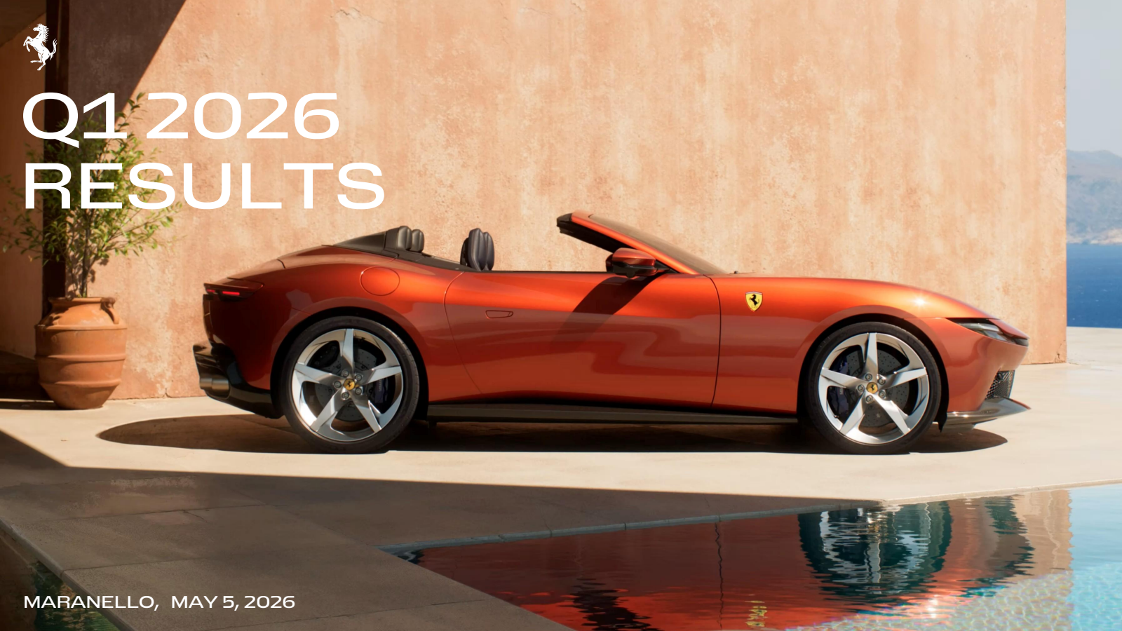 Ferrari's Q1 2026 Slide Deck