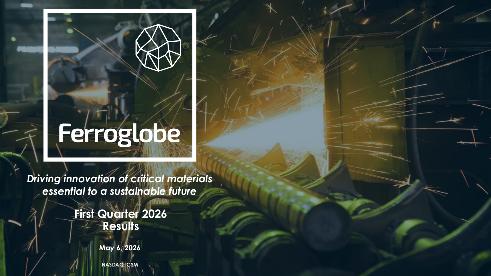 Ferroglobe's Q1 2026 Slide Deck