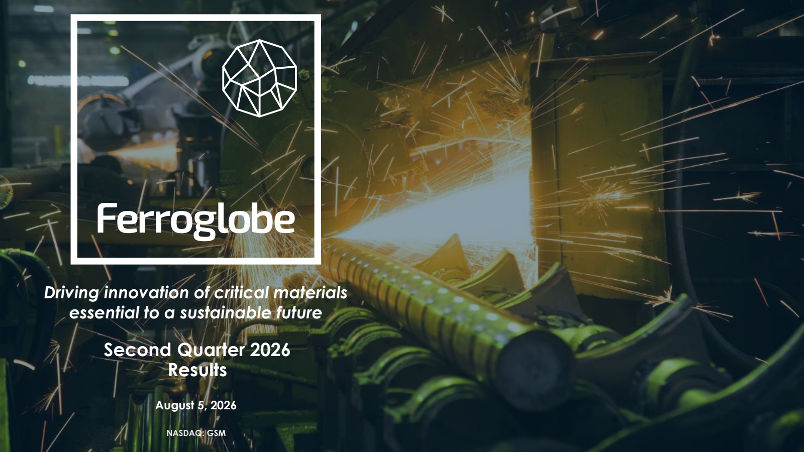 Ferroglobe's Q2 2026 Slide Deck