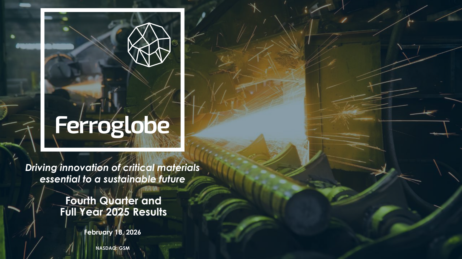 Ferroglobe's Q4 2025 Slide Deck