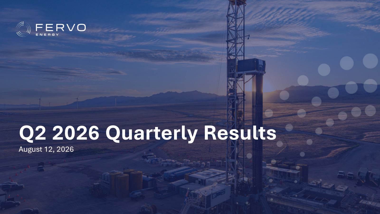 Fervo Energy's Q2 2026 Slide Deck