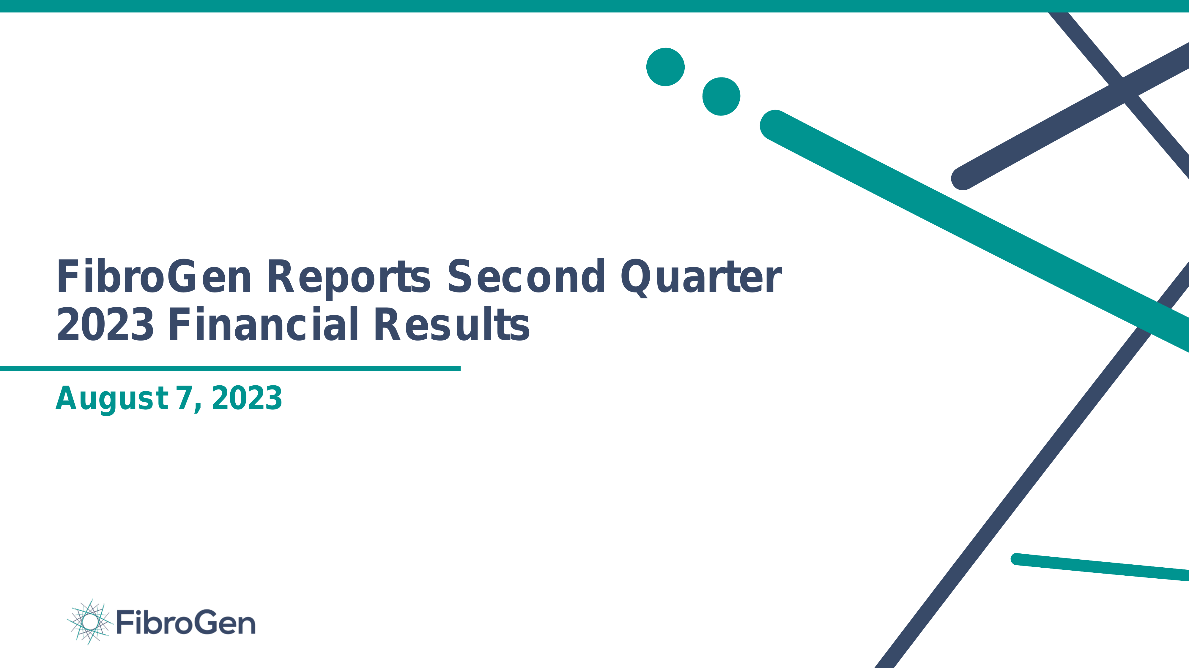 FibroGen's Q2 2023 Slide Deck