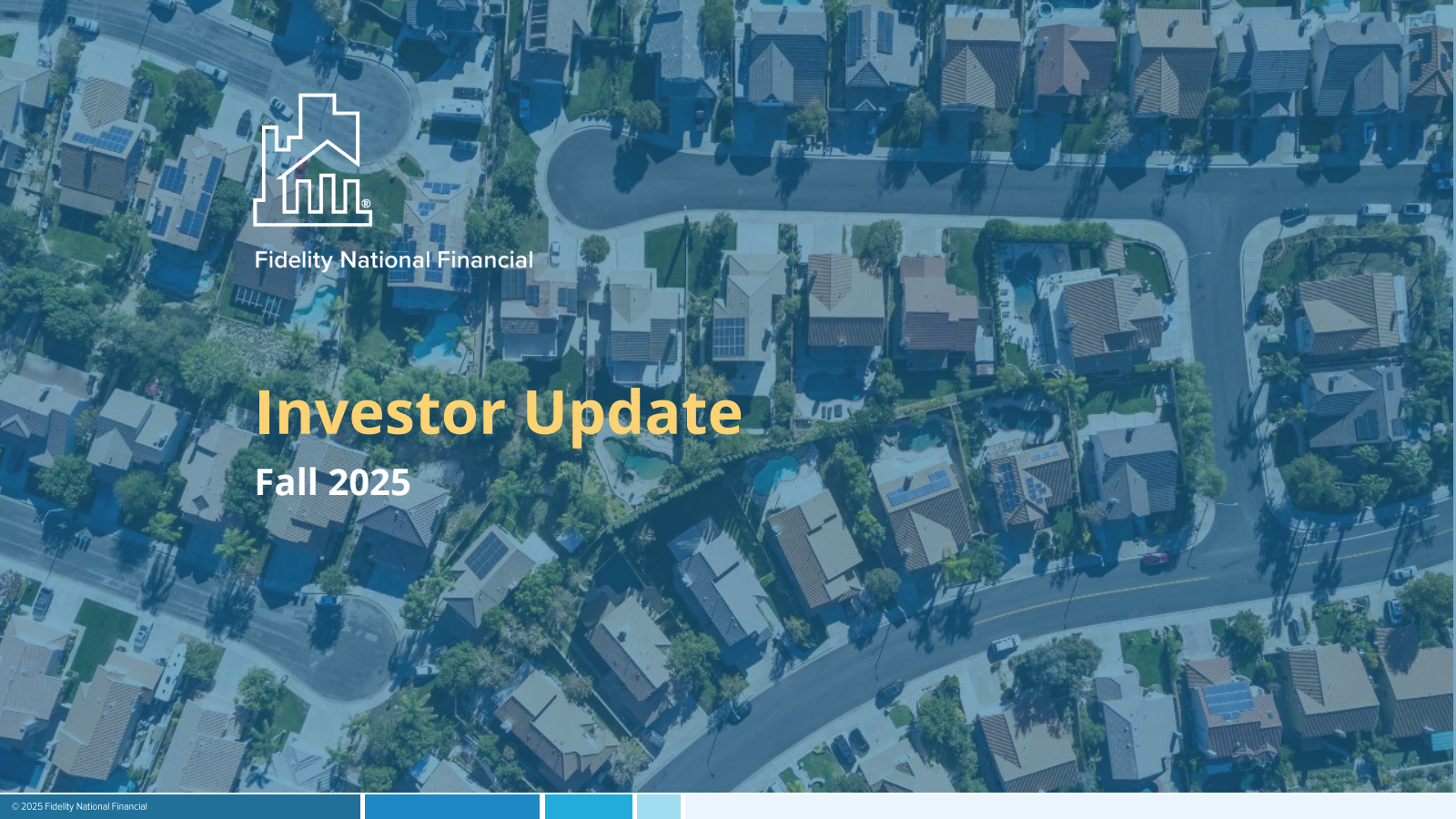 Fidelity National Financial's Q3 2025 Slide Deck