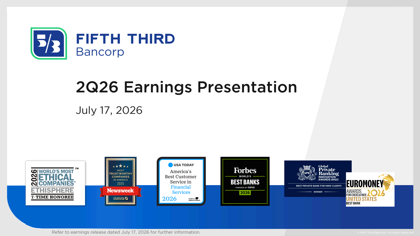 Fifth Third Bancorp's Q2 2026 Slide Deck