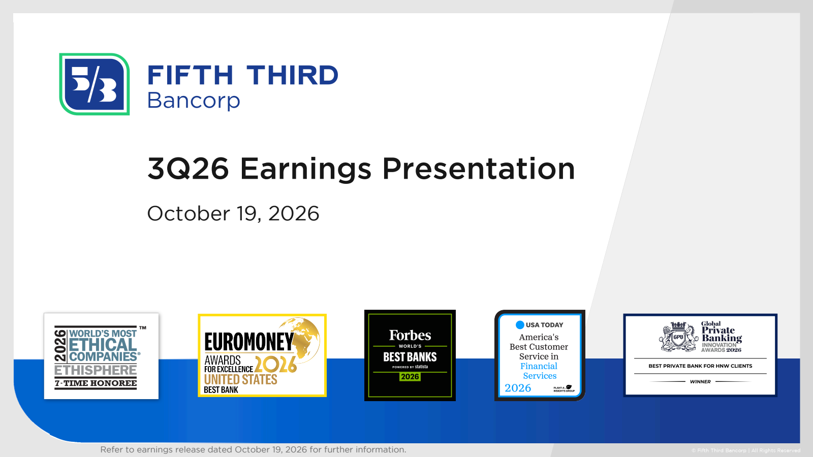 Fifth Third Bancorp (FITB) Q3 2026 Earnings Results & Call Transcript