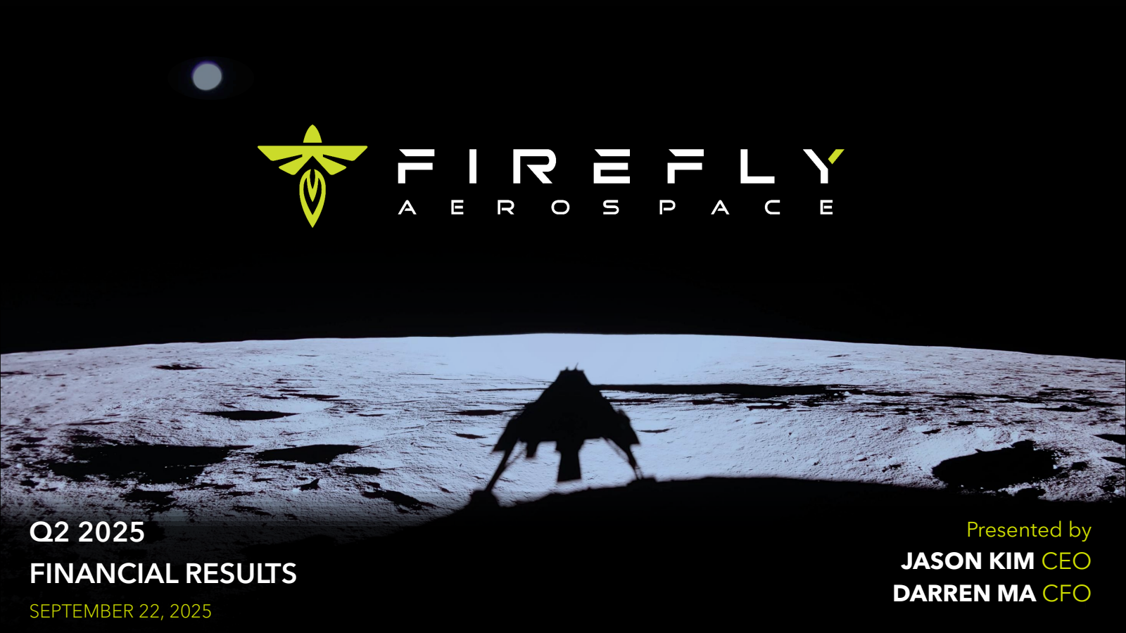 Firefly Aerospace's Q2 2025 Slide Deck